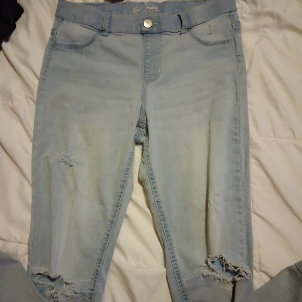Wonder Nation extra large high rise jeggings with rips